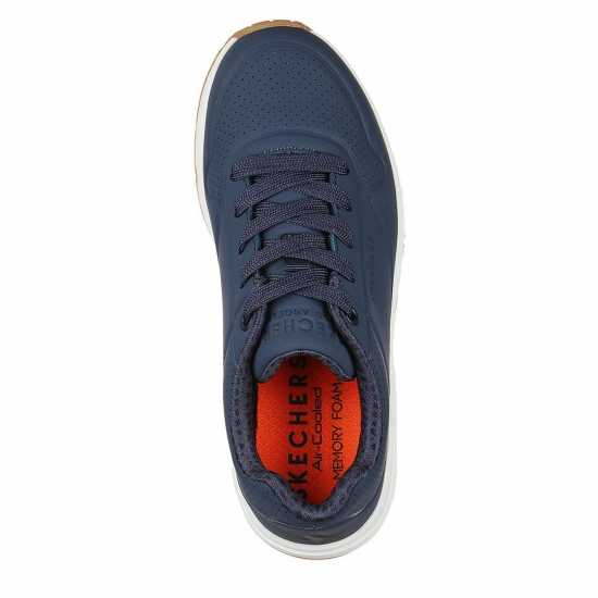 Skechers Uno Stand On Air Trainers Junior Морско синьо/Бяло Skechers Uno Stand On Air Trainers Junior Морско синьо/Бяло