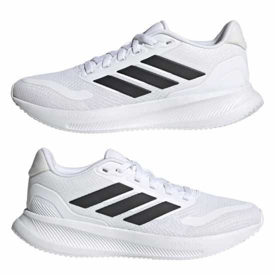 Adidas Детски Маратонки За Бягане Runfalcon 5 Juniors Running Shoes White/Black 