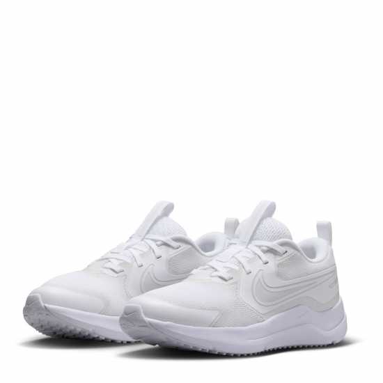 Nike Cosmic Runners Juniors Triple White 