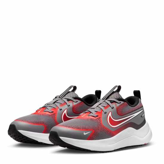 Nike Cosmic Runners Juniors Grey/Red 