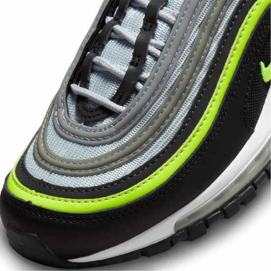 Nike Младежки Маратонки Air Max 97 Junior Trainers Grey/Volt Детски маратонки