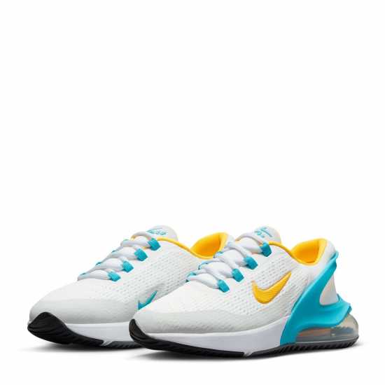 Nike Air Max 270 GO Big Kids' Shoes White/Orng/Blue Детски маратонки