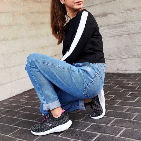 Детски маратонки Skechers Средни Маратонки За Момичета Ultra Flex Bright Horizon Junior Girls Trainers Skechers Средни Маратонки За Момичета Ultra Flex Bright Horizon Junior Girls Trainers Детски маратонки