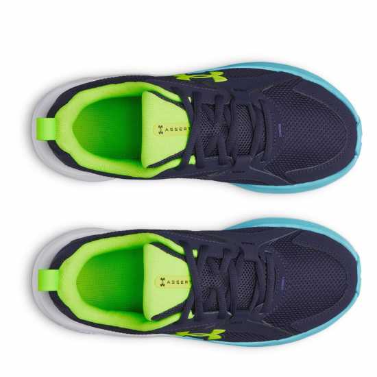 Under Armour Детски Маратонки Assert 11 Kids Trainers Blue/Green 