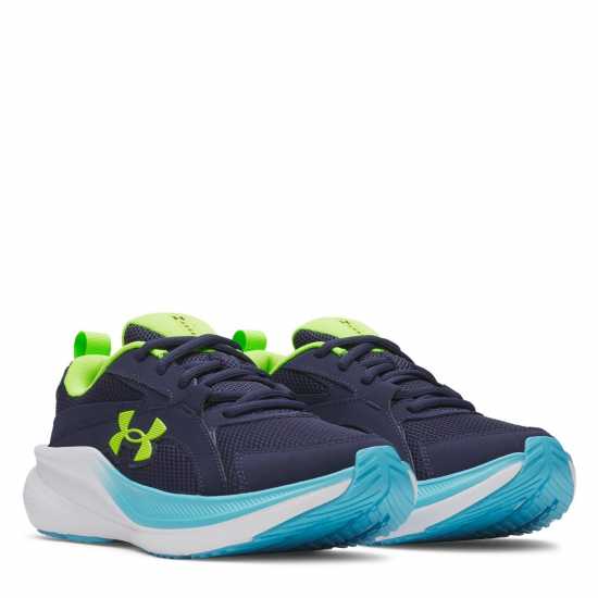 Under Armour Детски Маратонки Assert 11 Kids Trainers Blue/Green 