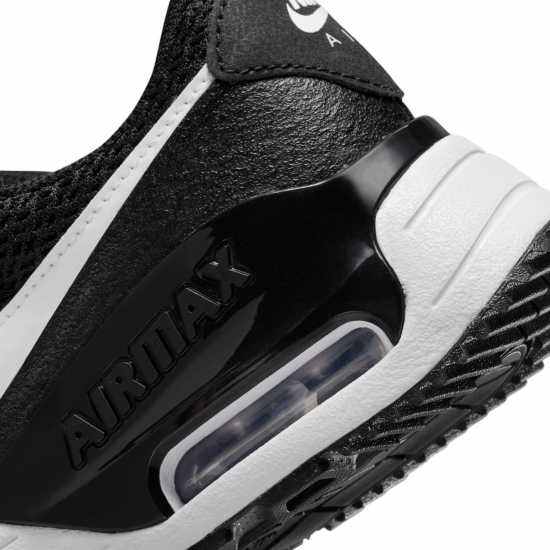 Nike Младежки Маратонки Air Max Systm Junior Trainers Black/White Детски маратонки