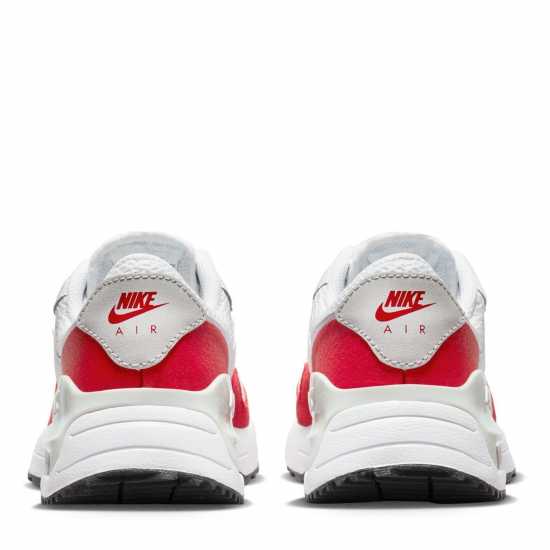Nike Младежки Маратонки Air Max Systm Junior Trainers White/Red Детски маратонки