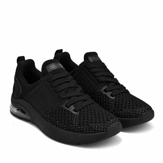 Kappa Affi Junior Air Bubble Knitted Trainers Black Детски маратонки