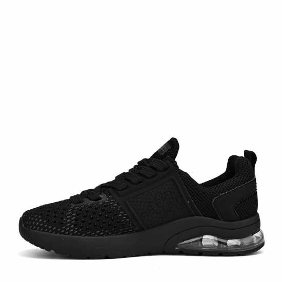Kappa Affi Junior Air Bubble Knitted Trainers Black Детски маратонки