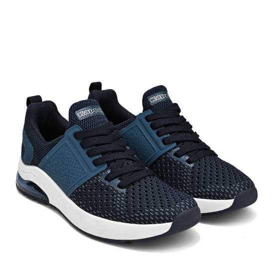 Kappa Affi Junior Air Bubble Knitted Trainers Navy/White Детски маратонки