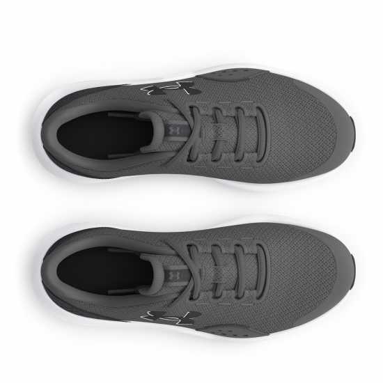 Under Armour Surge 4 Running Shoes Unisex Juniors Сиво/Бяло Under Armour Surge 4 Running Shoes Unisex Juniors Сиво/Бяло