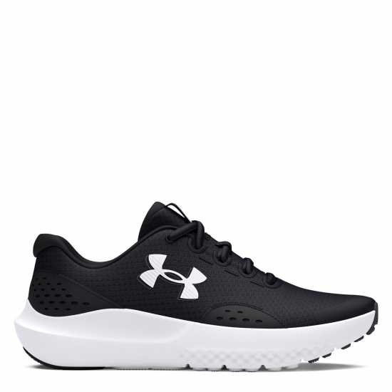 Under Armour Surge 4 Running Shoes Unisex Juniors Черно/Бяло 
