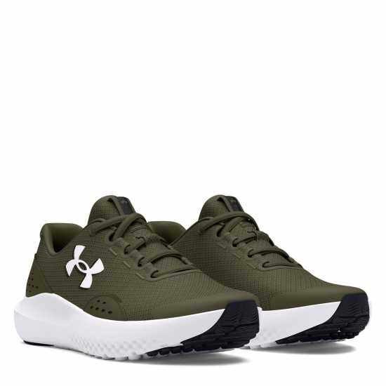 Under Armour Surge 4 Running Shoes Unisex Juniors Хаки/Бяло Under Armour Surge 4 Running Shoes Unisex Juniors Хаки/Бяло