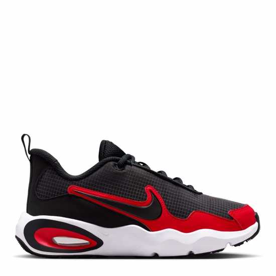 Nike Юношески Обувки Air Max Nova Shoes Juniors Grey/Red Nike Юношески Обувки Air Max Nova Shoes Juniors Grey/Red