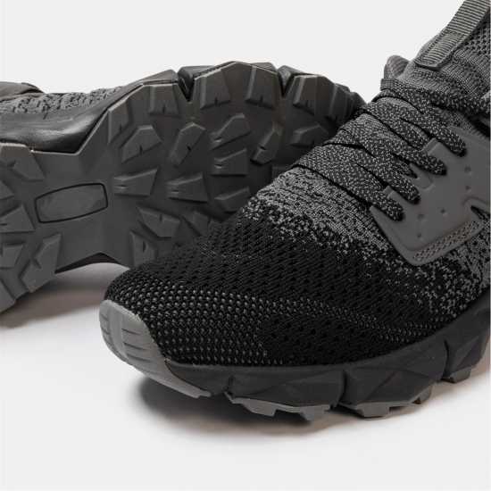 Donnay Knit Runner Junior Dark Grey/Black Donnay Knit Runner Junior Dark Grey/Black