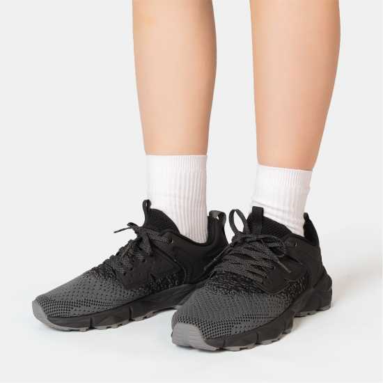 Donnay Knit Runner Junior Dark Grey/Black Donnay Knit Runner Junior Dark Grey/Black