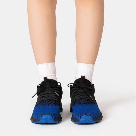 Donnay Knit Runner Junior Black/Royal 