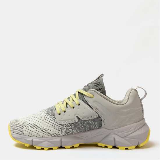 Donnay Knit Runner Junior Light Grey/Yllw Donnay Knit Runner Junior Light Grey/Yllw