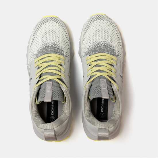 Donnay Knit Runner Junior Light Grey/Yllw Donnay Knit Runner Junior Light Grey/Yllw