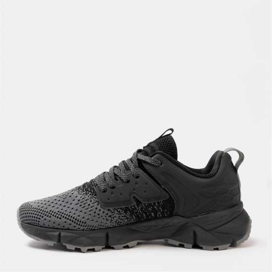 Donnay Knit Runner Junior Black/Grey 