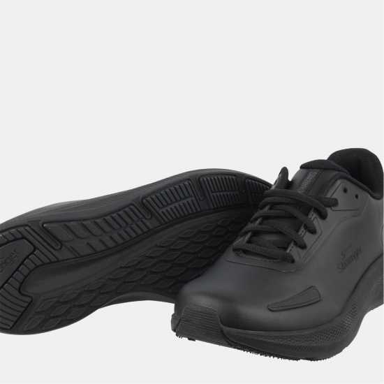 Slazenger Assent Trainer Junior Черна кожа с лак 