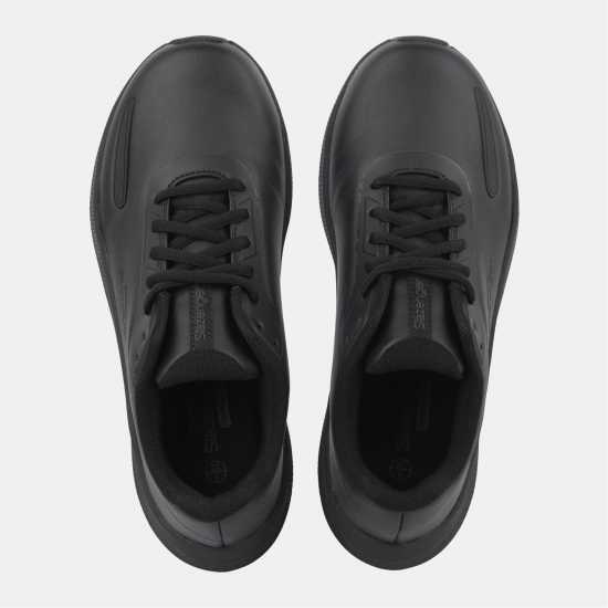 Slazenger Assent Trainer Junior Черна кожа с лак 