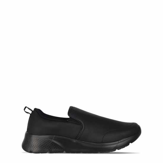 Slazenger Детски Маратонки Без Връзки Zeal Slip On Trainers Junior Черен Кож Slazenger Детски Маратонки Без Връзки Zeal Slip On Trainers Junior Черен Кож