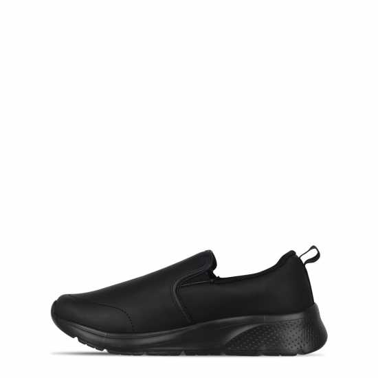 Slazenger Детски Маратонки Без Връзки Zeal Slip On Trainers Junior Черен Кож Slazenger Детски Маратонки Без Връзки Zeal Slip On Trainers Junior Черен Кож