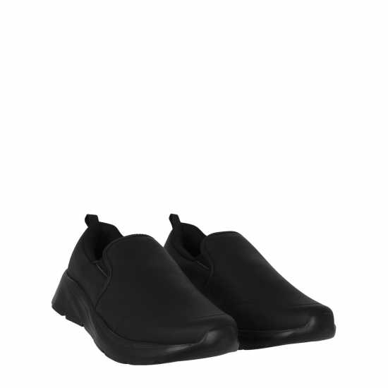 Slazenger Детски Маратонки Без Връзки Zeal Slip On Trainers Junior Черен Кож Slazenger Детски Маратонки Без Връзки Zeal Slip On Trainers Junior Черен Кож