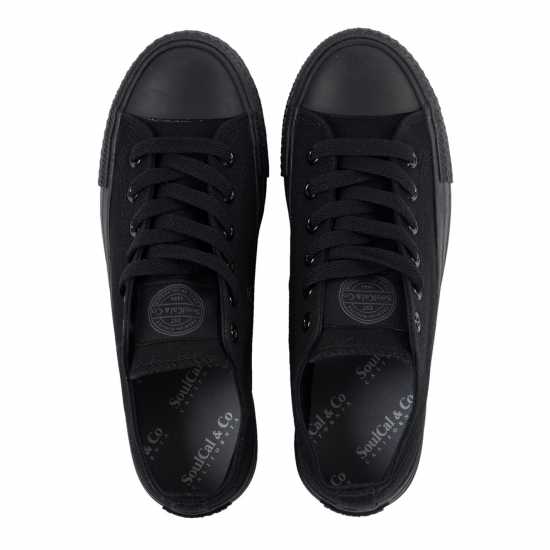 Soulcal Детски Платненки Low Junior Canvas Shoes Черно/Черно Детски маратонки