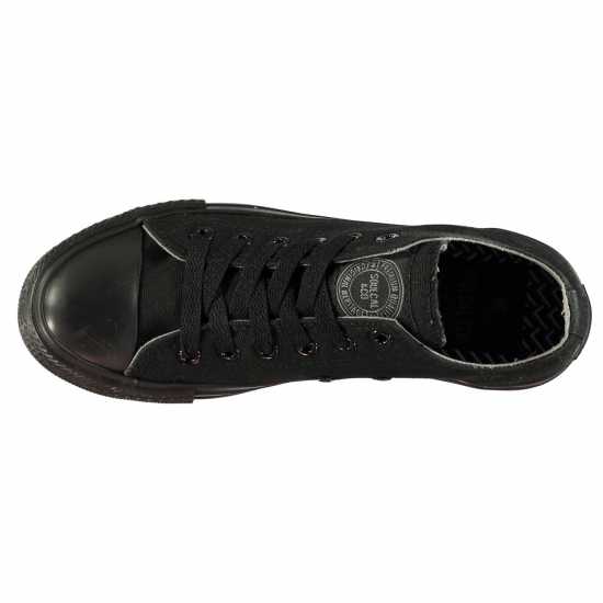 Soulcal Детски Платненки Low Junior Canvas Shoes Black/Black Детски маратонки