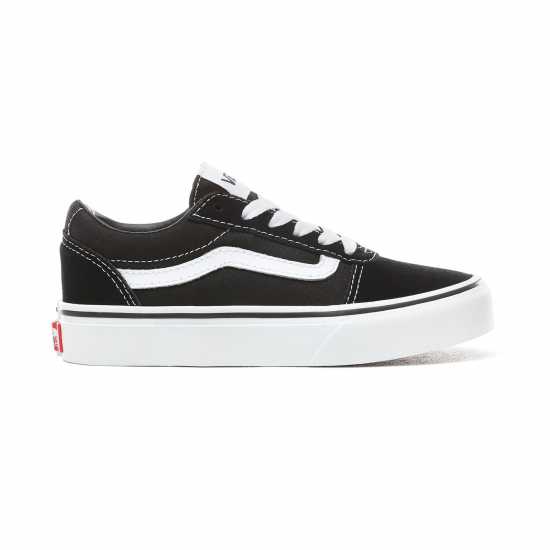 Vans Ward Canvas Trainers Juniors Черно/Бяло Детски маратонки