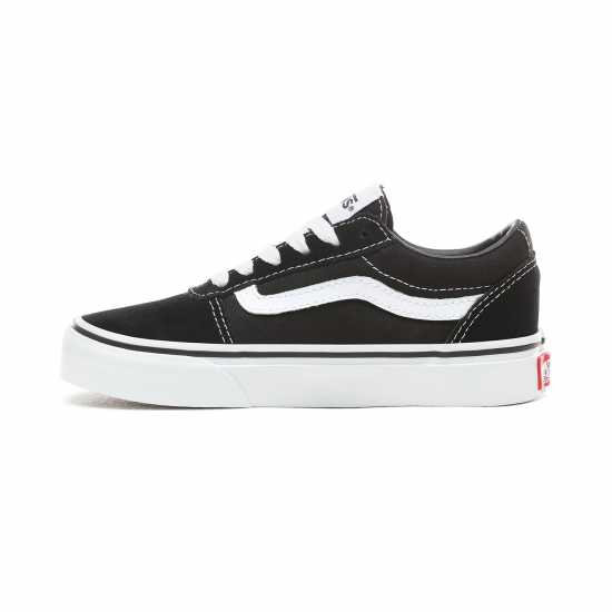 Vans Ward Canvas Trainers Juniors Черно/Бяло Детски маратонки