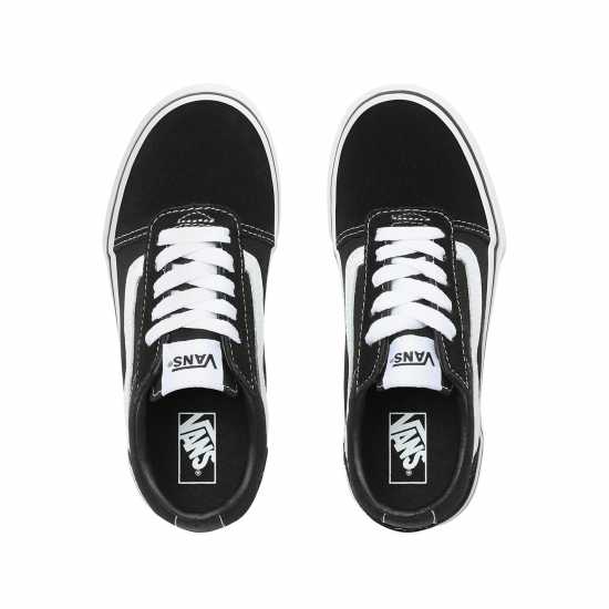 Vans Ward Canvas Trainers Juniors Черно/Бяло Детски маратонки