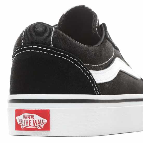 Vans Ward Canvas Trainers Juniors Черно/Бяло Детски маратонки