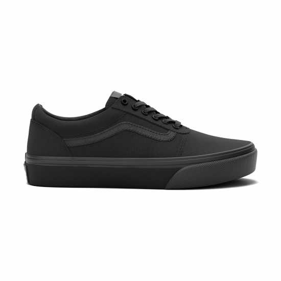 Vans Ward Canvas Trainers Juniors Черно/Черно Детски маратонки