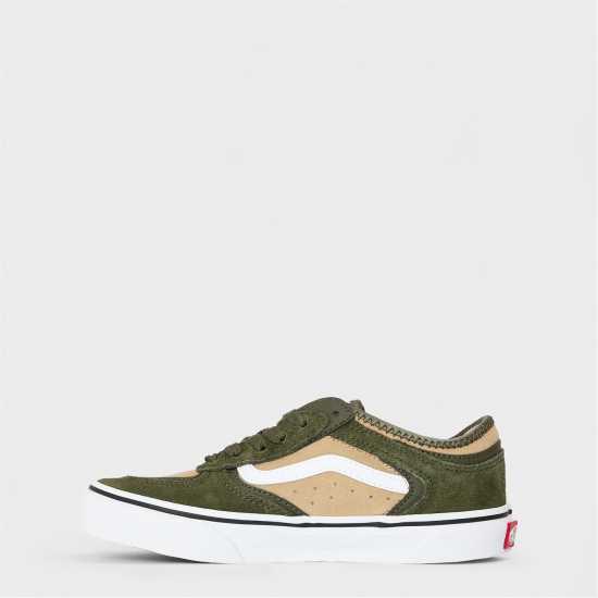 Vans Kids' Rowley Classic Grape Leaf Canvas Trainers Vans Kids' Rowley Classic Grape Leaf Canvas Trainers