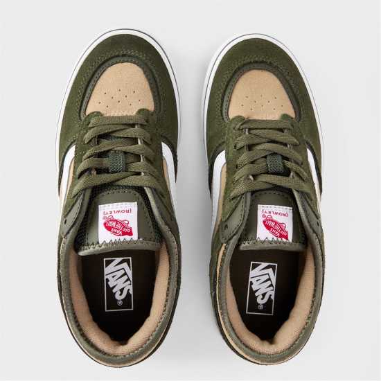 Vans Kids' Rowley Classic Grape Leaf Canvas Trainers Vans Kids' Rowley Classic Grape Leaf Canvas Trainers