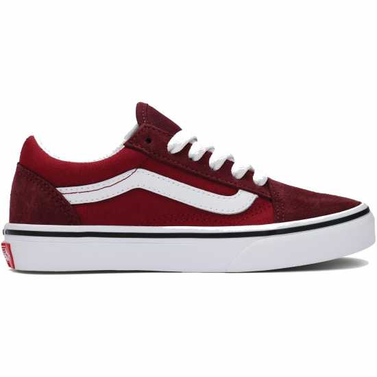 Vans Юношески Обувки Old Skool Shoes Junior Burgundy BRD Vans Юношески Обувки Old Skool Shoes Junior Burgundy BRD