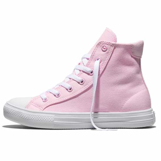 Converse Kids' Canvas High-Top Trainers Bloom/White Converse Kids' Canvas High-Top Trainers Bloom/White