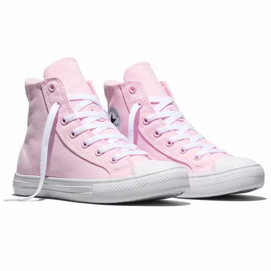 Converse Kids' Canvas High-Top Trainers Bloom/White Converse Kids' Canvas High-Top Trainers Bloom/White