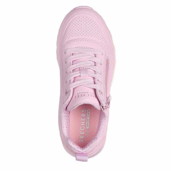 Детски маратонки Skechers Monochromatic Lace Up Sneaker W Qua Low-Top Trainers Girls Pink Skechers Monochromatic Lace Up Sneaker W Qua Low-Top Trainers Girls Pink Детски маратонки