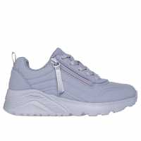 Skechers Monochromatic Lace Up Sneaker W Qua Low-Top Trainers Girls Blue Детски маратонки