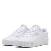 Puma Carina 3.0 Trainers Juniors Бяло/Злато Puma Carina 3.0 Trainers Juniors Бяло/Злато