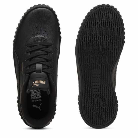 Puma Carina 3.0 Trainers Juniors Черно/Злато 