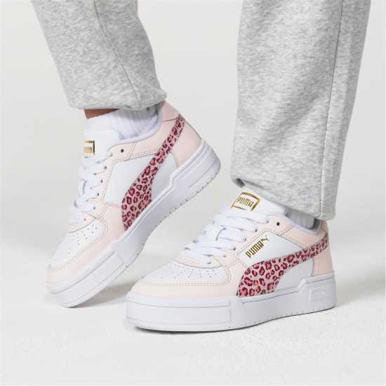 Puma Ca Pro Trainers Juniors Бяло/Леопард Puma Ca Pro Trainers Juniors Бяло/Леопард