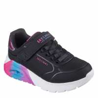 Skechers Маратонки Gore & Strap Embossed Sneaker W Met Court Trainers Girls Черно/Многоцветно 