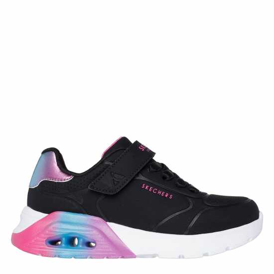 Skechers Маратонки Gore & Strap Embossed Sneaker W Met Court Trainers Girls Черно/Многоцветно Skechers Маратонки Gore & Strap Embossed Sneaker W Met Court Trainers Girls Черно/Многоцветно