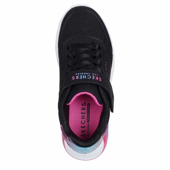 Skechers Маратонки Gore & Strap Embossed Sneaker W Met Court Trainers Girls Черно/Многоцветно Skechers Маратонки Gore & Strap Embossed Sneaker W Met Court Trainers Girls Черно/Многоцветно