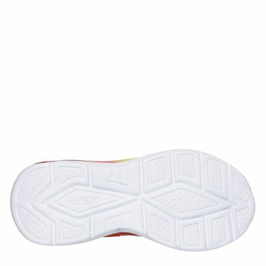 Skechers Lighted Gore & Strap Sneaker W Mids Light Up Trainers Boys Червен/Многоцветно 
